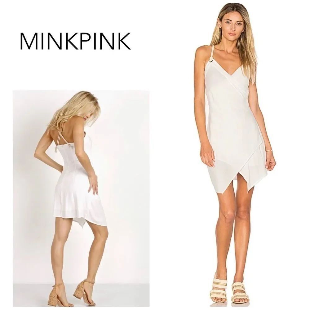 MinkPink Dress White. NWOT